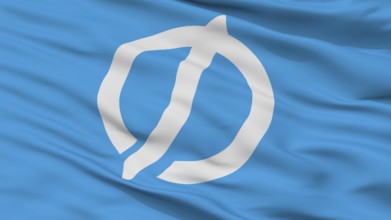 Minokamo City Flag, Country Japan, Gifu Prefecture, Closeup View, 3D Rendering