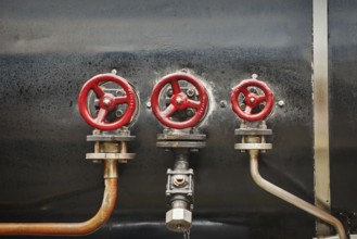 Valves on the Boiler of Steam Locomotive St. Wolfgang, Austria, Europe