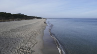 Zinnowitz, Usedom. Beach in winter