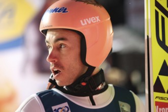 Empty look after a disappointing jump: Stefan Kraft (Austria / AUT) at the FIS Ski Jumping World