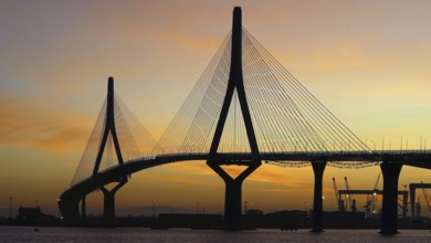 The Puente de la Constitucion de 1812 bridge in Cadiz, Cadiz, Spain, Europe