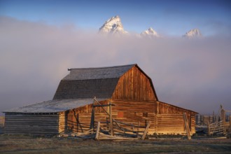 USA, Wyoming, Grand Teton, Mormon Row, Ranch, Grand Teton, Wyoming, USA, North America