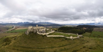 Zehra, Slovakia, 29 September, 2022: view of the medieval Spis Castle in Eastern Slovakia, Europe