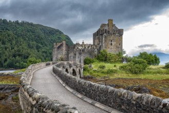 View of the Eilan Donan Castle in Scotland