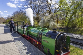 The popular small railway in Dresden's Great Garden has been in operation for 75 years. The steam