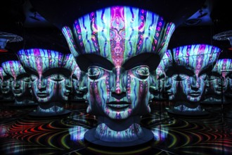Panoptikum, visual art at the Meow Wolf Museum, Area 15, Las Vegas, Nevada, USA, North America