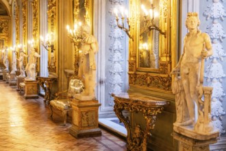 Rome, Italy, 28 December 2023: Doria Pamphilj Gallery, 16th century luxury palace, Europe