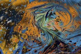 Abstract marbling art patterns in paint as background