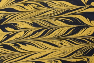 Beautiful abstract art of Ebru marbling painting techniques on water with paints