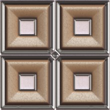 Brown leather and glass 3d seamless tile pattern background