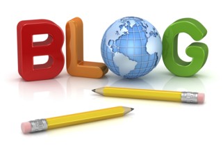 Blog text and pencil, This is a computer generated and 3d rendered picture