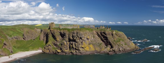 Panorama of Dunnotar Castle, Stonehaven, Scotland Scotland