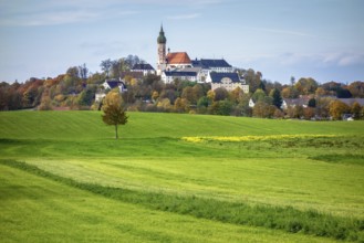 A view of Andechs monastery at Bavaria, Germany, Europe