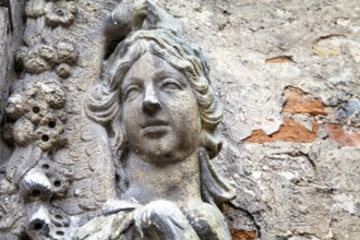 Detail of a medieval castle gate