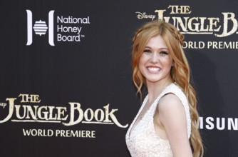 Katherine McNamara at the World premiere of 'The Jungle Book' held at the El Capitan Theatre in