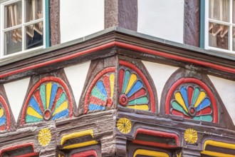 Half-timbered house in Stolberg in the Harz mountains, Germany, Europe