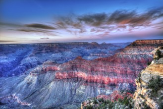 Arizona sunset Grand Canyon National Park Mother Point in USA