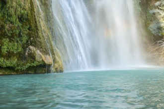 Sillans waterfall in the south of France in the Var