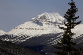 Rocky Mountains in Winter Canada Icefields Parkway