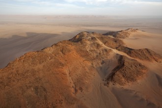 Hot air balloon ride over the Namib in the Namib-Naukluft National Park in Namibia