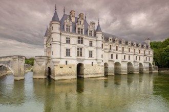 Schloss Chenonceau (Château de Chenonceau), ein malerisches Wasserschloss im französischen Ort