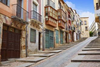 Zamora street Balboraz in Spain by the via de la Plata way to Santiago