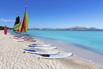 Platja de Muro Esperanza beach in Alcudia Bay Majorca Mallorca