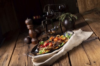 Tender beef with various vegetables