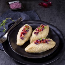 Cepelinai, a specialty Lithuanian and Polish cuisine