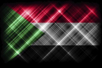 Sudan flag, national flag, modern flag background