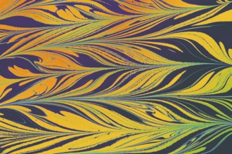 Ebru marble conch effect surface pattern design for print