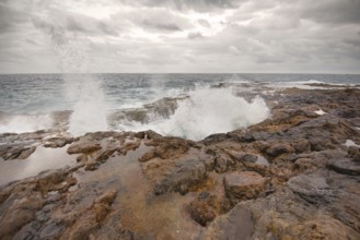 Blowhole, Bufadero de la Garita in Telde, Gran Canaria, Canary island, Spain, Europe