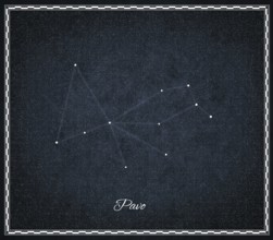 Pavo star constellation, Night sky, Cluster of stars, Deep space, Peacock constellation