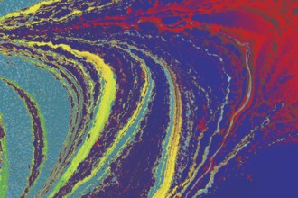 Abstract colored background. Marbling of aqueous surface design