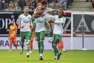 LUBIN, POLAND - OCTOBER 29, 2023: Football match Polish PKO Ekstraklasa between KGHM Zaglebie Lubin