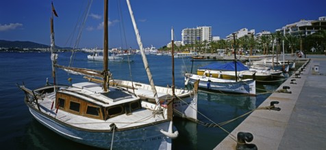 Fishing harbour, San Antonio, Ibiza, Balearic Islands, Spain, Europe