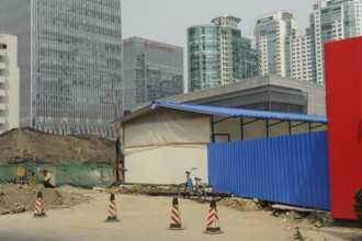 16.08.2012, Beijing, China, Asia, A construction site in the business centre of the Chinese capital