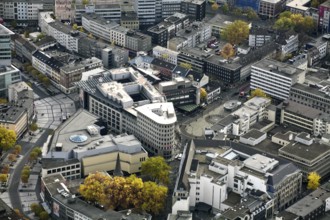 Bochum city centre, Bochum, city, Ruhr area, North Rhine-Westphalia, city view, aerial view,
