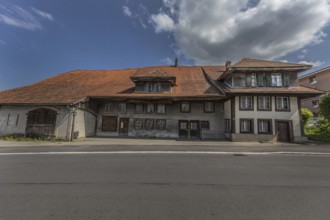 Residential house built around 1750 that has since been demolished. Menznau, Lucerne, Switzerland,