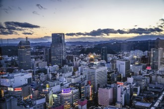 Streets of Miyagi Prefecture and Sendai (from the observatory of the AER). Shooting Location: