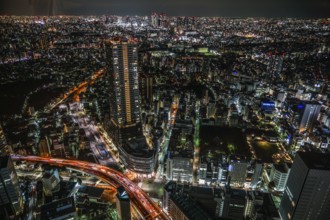 Night view from the Sunshine City. Shooting Location: Tokyo metropolitan area