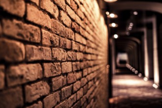 Brick wall (background material). Shooting Location: Chuo -ku, Tokyo