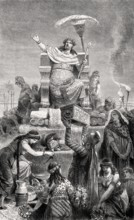 Croesus, king of Lydia, on the pyre
