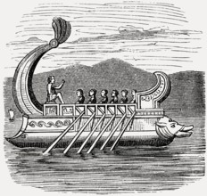An ancient Roman cargo ship