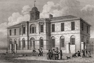 High School Leith, Edinburgh, Scotland, 19th century, Views in Edinburgh by J. & H. S. Storer