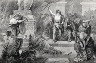 Death of Gaius Julius Caesar, 100, 44 BC, Roman statesman