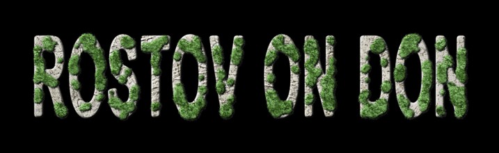 Rostov On Don Reforestation and Biophilia, Rostov On Don Green Typography