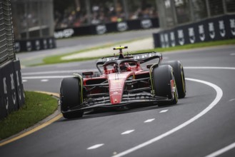 MELBOURNE, AUSTRALIA, APRIL 01: Carlos Sainz of Spain drives the Ferrari SF-23 in practice during
