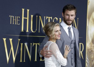 Chris Hemsworth and Elsa Pataky at the Los Angeles premiere of 'The Huntsman: Winter's War' held at