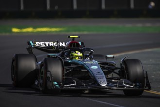 MELBOURNE, AUSTRALIA, MARCH 23: Lewis Hamilton of Great Britain drives the Mercedes AMG Petronas F1